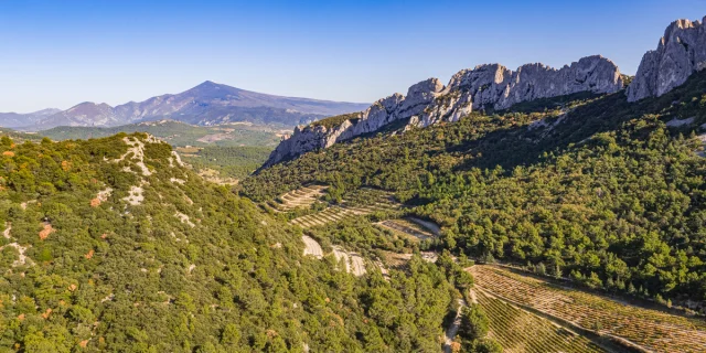 Ansicht Dentelles Drone