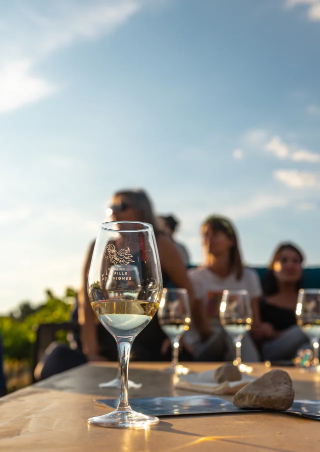 Apéro perché Youpi Tours au domaine La Fille des Vignes pour le départ de Marine