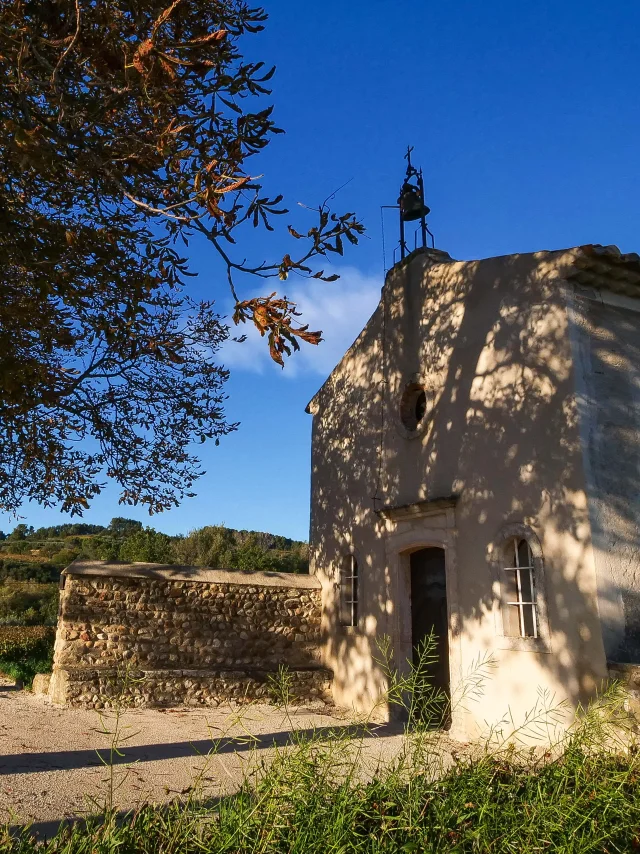 Dorp Villedieu in de herfst