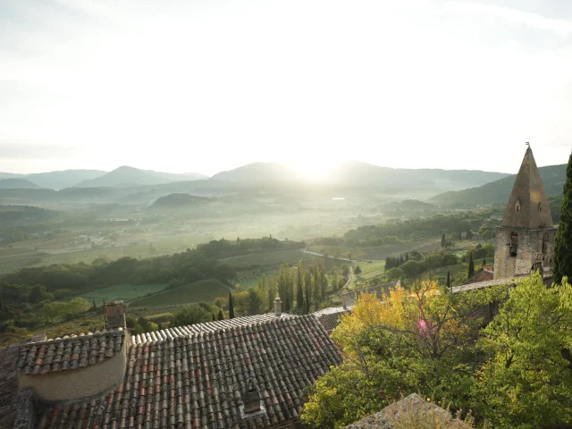 Village of Crestet in Autumn