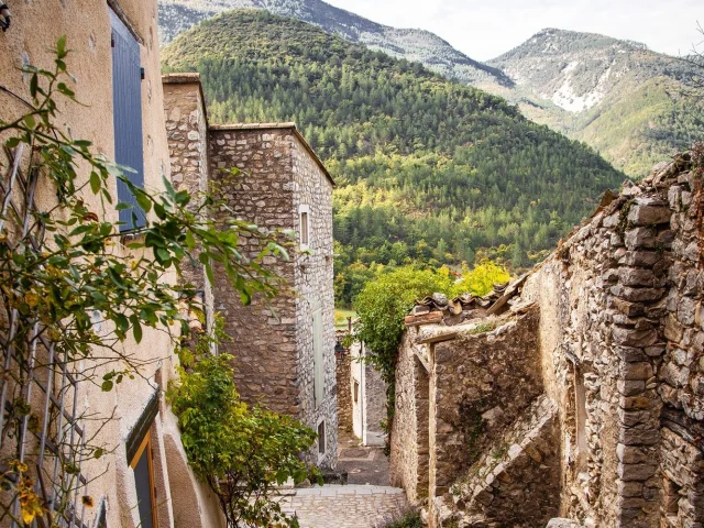 Stone alleyway in Saint-Léger-du-Ventoux