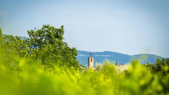 Village de Faucon au Printemps