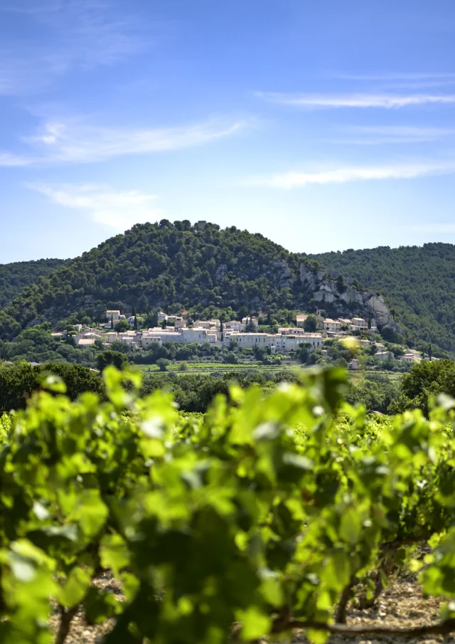 Village de séguret au printemps