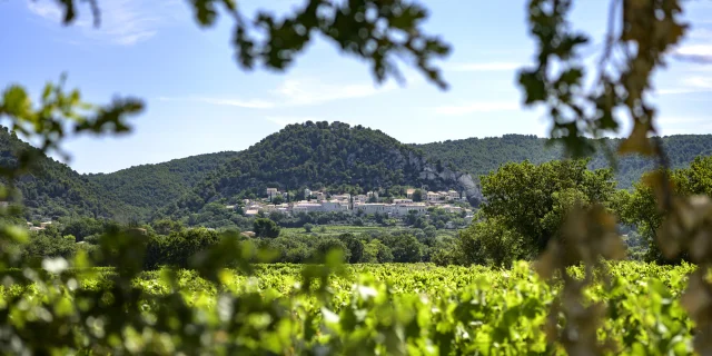 Village de séguret au printemps