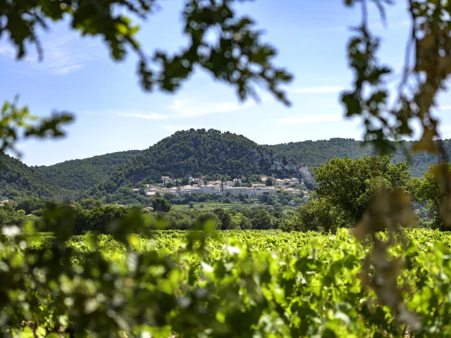 Village de séguret au printemps