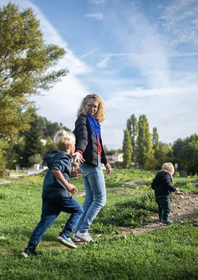 Famille parc enfants