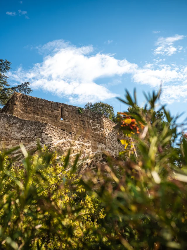 Ruine im Dorf Puyméras