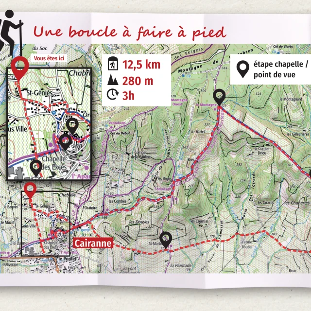 Parcours 3 Chemin des Chapelles - tracé