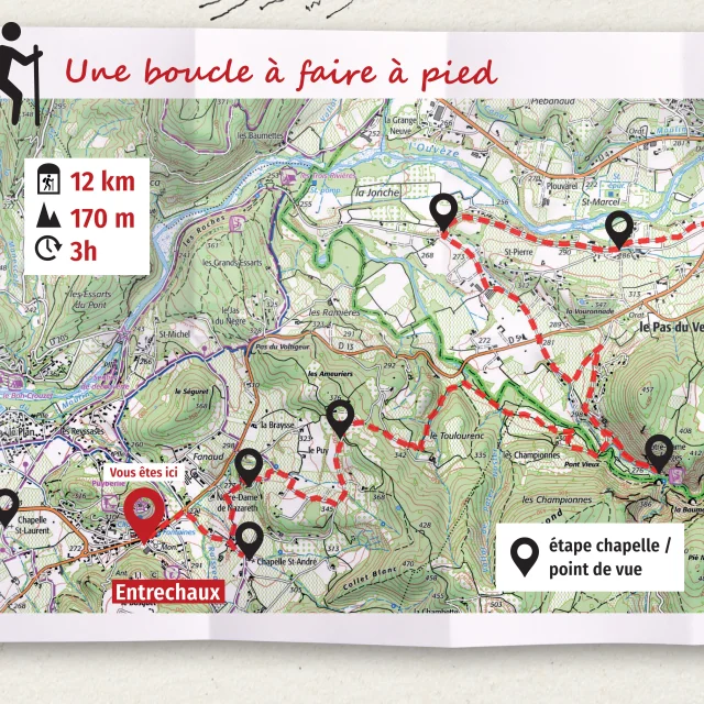 Parcours 6 Chemin des Chapelles - tracé