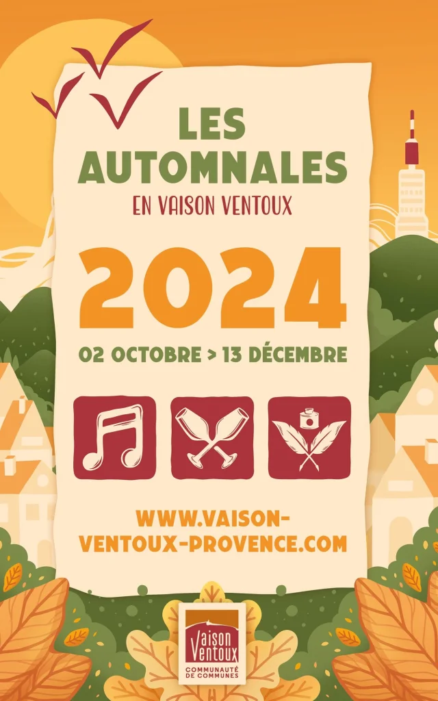 Les Automnales en Vaison Ventoux : affiche du Festival