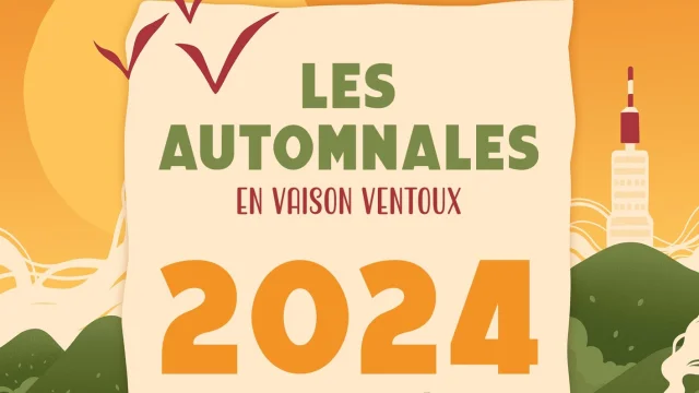 Les Automnales en Vaison Ventoux : affiche du Festival