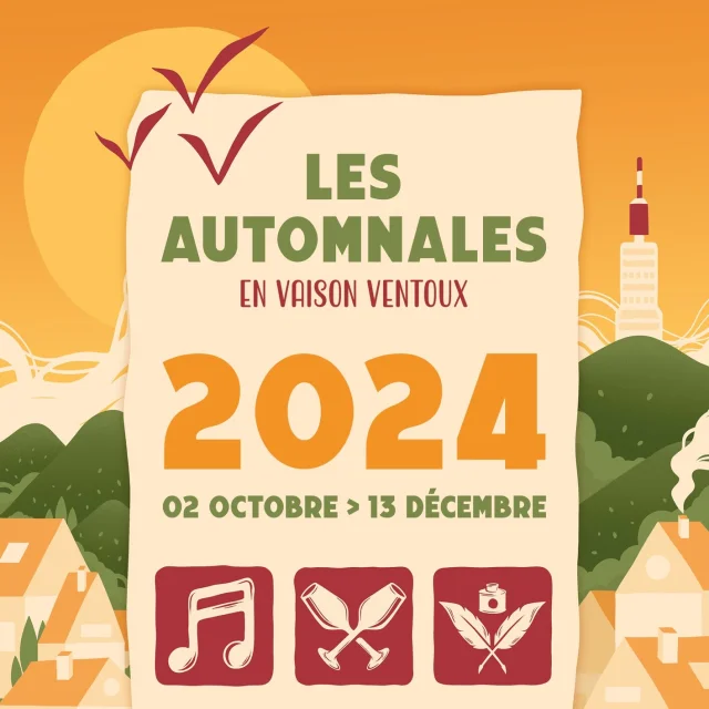 Les Automnales en Vaison Ventoux : affiche du Festival