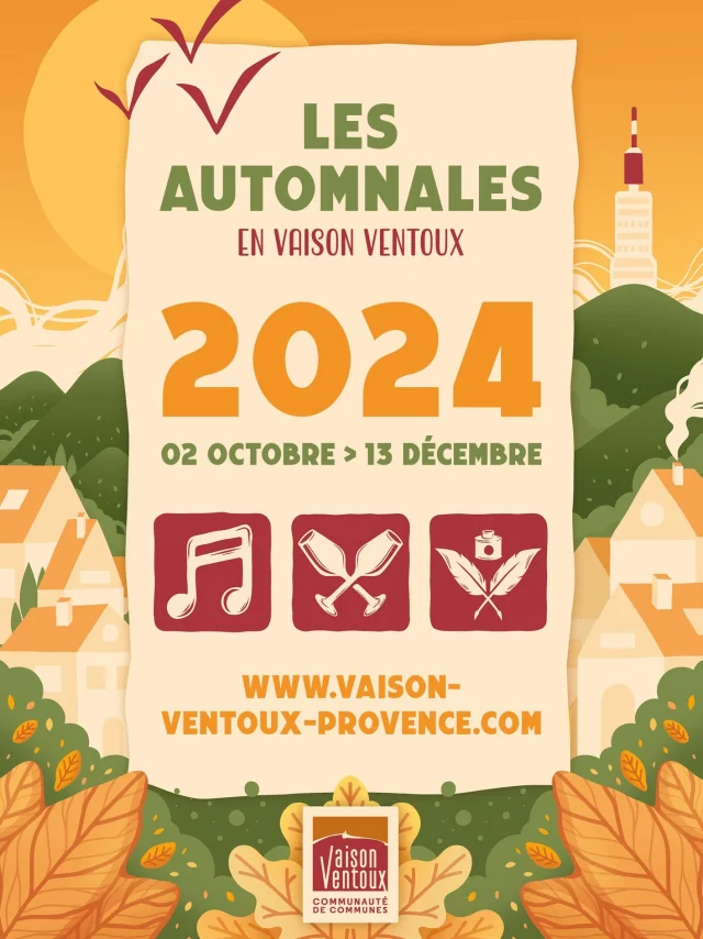 Les Automnales en Vaison Ventoux : affiche du Festival