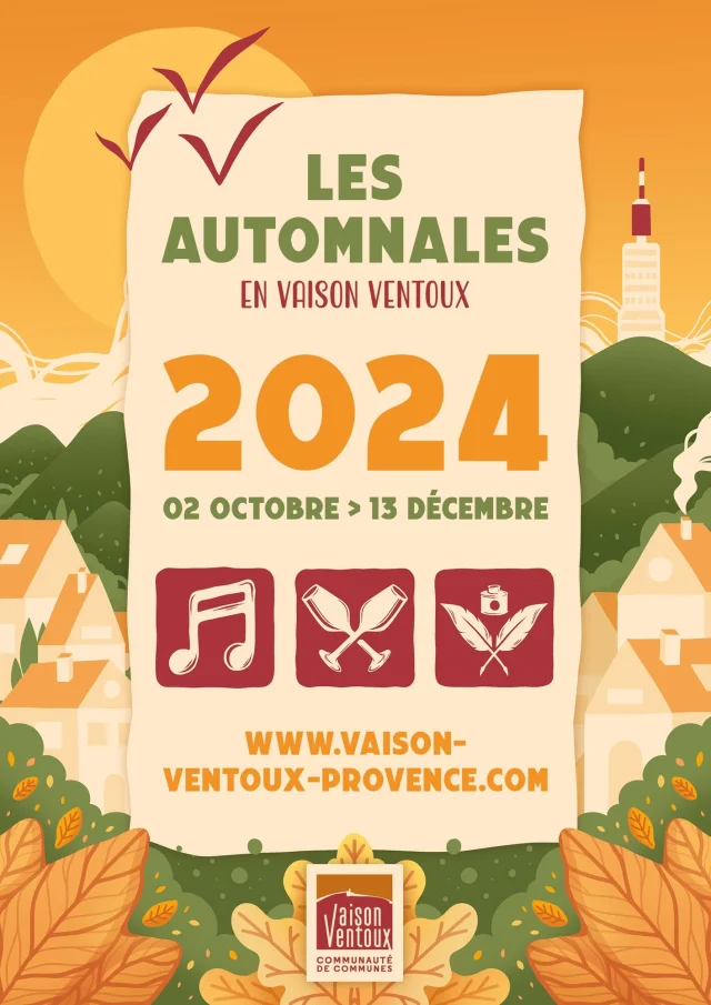 Les Automnales en Vaison Ventoux : affiche du Festival