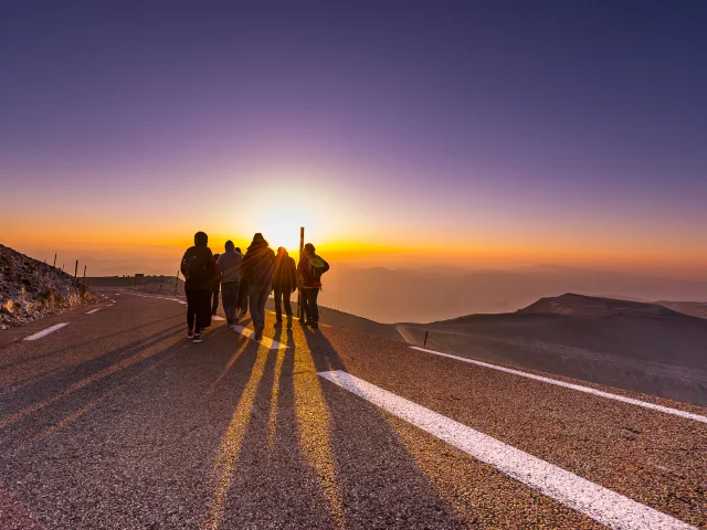 Sunrise hike to the summit of Mont Ventoux