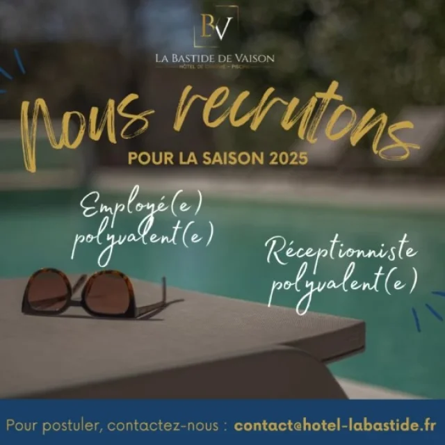 Offre Emploi Bastide Vaison 2025